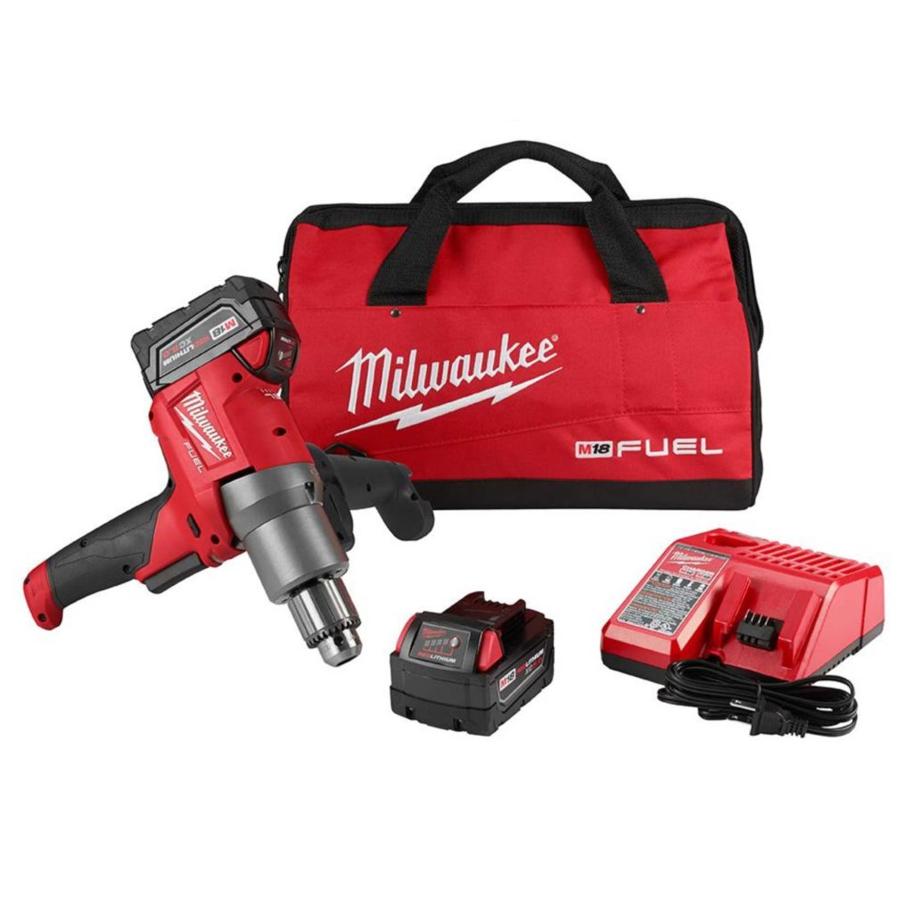 Milwaukee 281022 M18 FUEL Mud Mixer with 180° Handle (Kit